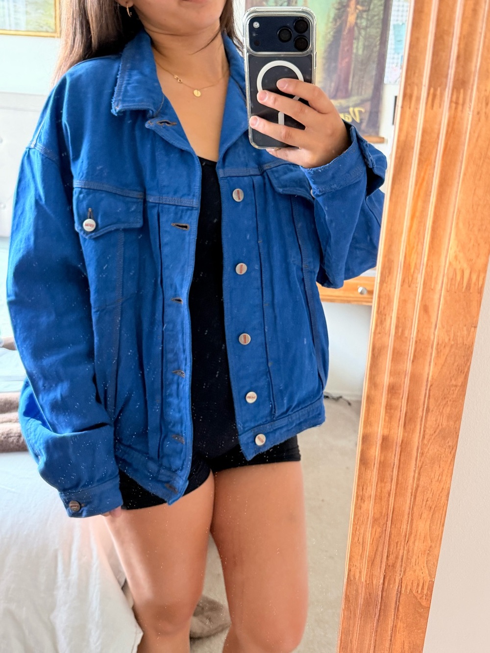 Blue Oversized Denim Jacket